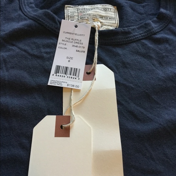 LAST CHANCE Current/Elliott The Ruffle Muscle Dress NWT - Picture 4 of 9